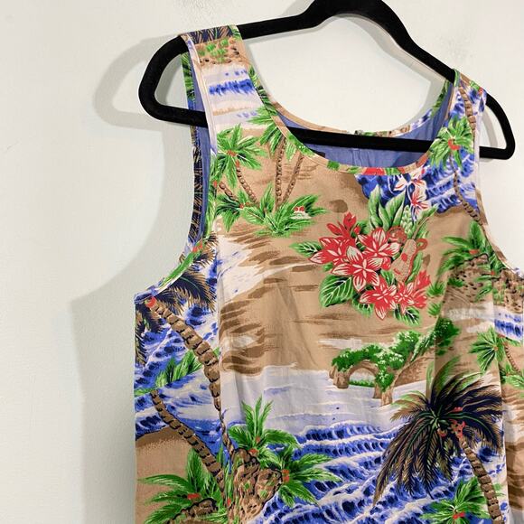 Talbots Women's Tropical Hawaiian Print Sleeveless Sheath Dress Size 10 - Picture 5 of 8